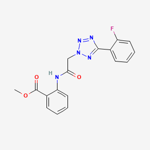 methyl 2-({[5-(2-fluorophenyl)-2H-tetrazol-2-yl]acetyl}amino)benzoate