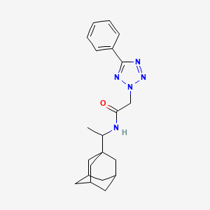 N-[1-(adamantan-1-yl)ethyl]-2-(5-phenyl-2H-1,2,3,4-tetrazol-2-yl)acetamide