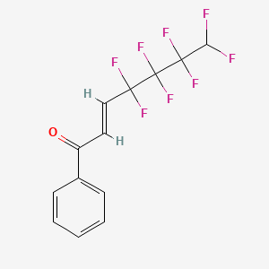 molecular formula C13H8F8O B1149730 4,4,5,5,6,6,7,7-Octafluoro-1-phenylhept-2-en-1-one CAS No. 110960-48-0