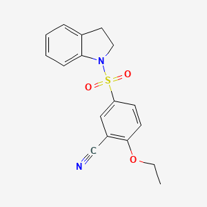 5-(2,3-dihydro-1H-indol-1-ylsulfonyl)-2-ethoxybenzonitrile