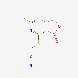 [(6-Methyl-3-oxo-1,3-dihydrofuro[3,4-c]pyridin-4-yl)thio]acetonitrile