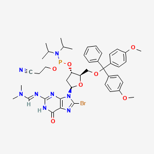 molecular formula C43H52BrN8O7P B1149732 8-Bromo-2'-deoxy-N2-DMF-5'-O-DMT-guanosine 3'-CE phosphoramidite CAS No. 198080-37-4