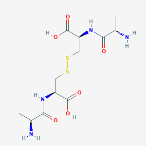 molecular formula C9H17N3O5S2 B1149740 L-Cysteine, L-alanyl-, bimol. (2-->2')-disulfide CAS No. 115888-13-6