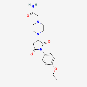 2-{4-[1-(4-Ethoxyphenyl)-2,5-dioxopyrrolidin-3-yl]piperazin-1-yl}acetamide