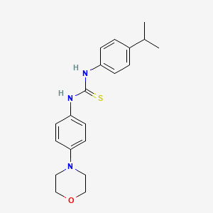 molecular formula C20H25N3OS B11497474 1-[4-(Morpholin-4-yl)phenyl]-3-[4-(propan-2-yl)phenyl]thiourea 