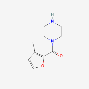 molecular formula C10H14N2O2 B11497641 (3-Methylfuran-2-yl)(piperazin-1-yl)methanone 