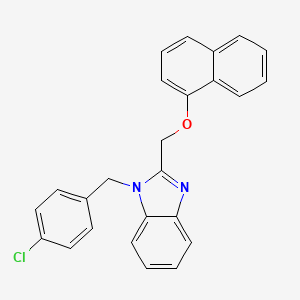 1-(4-chlorobenzyl)-2-[(naphthalen-1-yloxy)methyl]-1H-benzimidazole