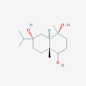 molecular formula C15H28O3 B1149772 (4R,4aR,6S,8aR)-6-Isopropyl-4,8a-dimethyldecahydronaphthalene-1,4,6-triol CAS No. 145400-02-8