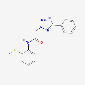 Acetamide, N-(2-methylsulfanylphenyl)-2-(5-phenyltetrazol-2-yl)-