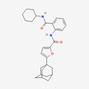 5-(1-adamantyl)-N-{2-[(cyclohexylamino)carbonyl]phenyl}-2-furamide