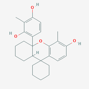 4-(6'-hydroxy-5'-methyl-1',3',4',9a'-tetrahydrospiro[cyclohexane-1,9'-xanthen]-4a'(2'H)-yl)-2-methylbenzene-1,3-diol