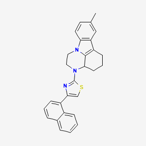 2-(8-methyl-1,2,3a,4,5,6-hexahydro-3H-pyrazino[3,2,1-jk]carbazol-3-yl)-4-(1-naphthyl)-1,3-thiazole