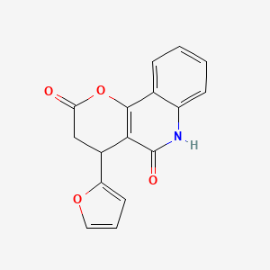 4-(furan-2-yl)-4,6-dihydro-2H-pyrano[3,2-c]quinoline-2,5(3H)-dione