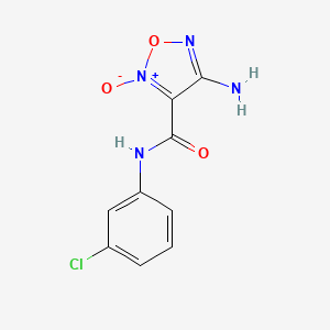 4-amino-N-(3-chlorophenyl)-1,2,5-oxadiazole-3-carboxamide 2-oxide