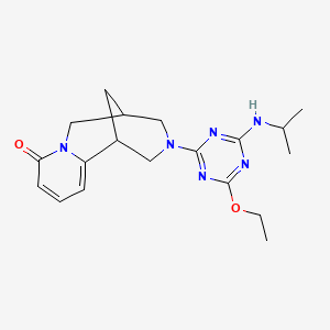 3-[4-ethoxy-6-(isopropylamino)-1,3,5-triazin-2-yl]-1,2,3,4,5,6-hexahydro-8H-1,5-methanopyrido[1,2-a][1,5]diazocin-8-one