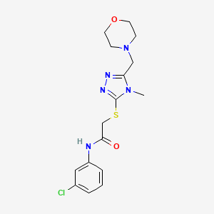 N-(3-chlorophenyl)-2-{[4-methyl-5-(morpholin-4-ylmethyl)-4H-1,2,4-triazol-3-yl]sulfanyl}acetamide