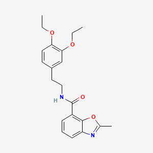 N-[2-(3,4-diethoxyphenyl)ethyl]-2-methyl-1,3-benzoxazole-7-carboxamide