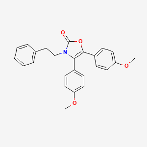 4,5-bis(4-methoxyphenyl)-3-phenethyl-1,3-oxazol-2(3H)-one