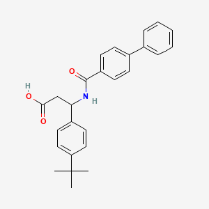 3-[(Biphenyl-4-ylcarbonyl)amino]-3-(4-tert-butylphenyl)propanoic acid