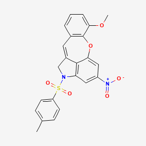 7-Methoxy-2-[(4-methylphenyl)sulfonyl]-4-nitro-1,2-dihydro[1]benzoxepino[4,3,2-cd]indole