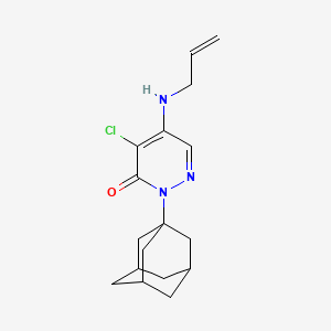 3(2H)-Pyridazinone, 4-chloro-5-(2-propenylamino)-2-tricyclo[3.3.1.1(3,7)]dec-1-yl-