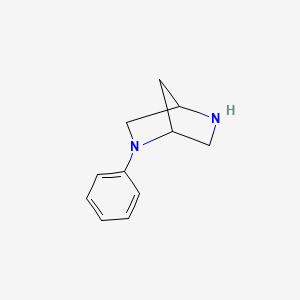 molecular formula C15H18N2O4 B1149820 2-Phenyl-2,5-diazabicyclo[2.2.1]heptane CAS No. 198988-84-0