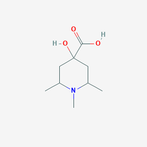 4-Hydroxy-1,2,6-trimethylpiperidine-4-carboxylic acid