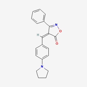 (4Z)-3-phenyl-4-[4-(pyrrolidin-1-yl)benzylidene]-1,2-oxazol-5(4H)-one