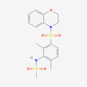 N-[3-(2,3-dihydro-4H-1,4-benzoxazin-4-ylsulfonyl)-2,6-dimethylphenyl]methanesulfonamide