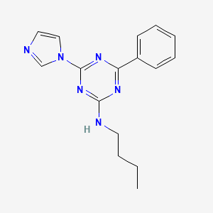 N-butyl-4-(1H-imidazol-1-yl)-6-phenyl-1,3,5-triazin-2-amine