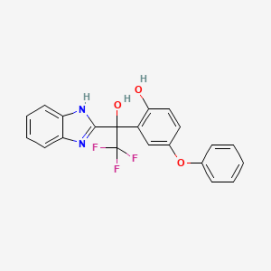 2-[1-(1H-benzimidazol-2-yl)-2,2,2-trifluoro-1-hydroxyethyl]-4-phenoxyphenol