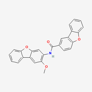 molecular formula C26H17NO4 B11498262 N-(2-methoxydibenzo[b,d]furan-3-yl)dibenzo[b,d]furan-2-carboxamide 