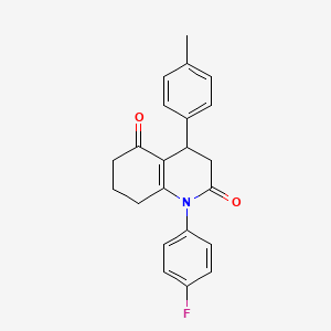 1-(4-fluorophenyl)-4-(4-methylphenyl)-4,6,7,8-tetrahydroquinoline-2,5(1H,3H)-dione