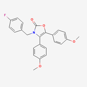 3-(4-fluorobenzyl)-4,5-bis(4-methoxyphenyl)-1,3-oxazol-2(3H)-one