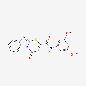 N-(3,5-dimethoxyphenyl)-4-oxo-4H-[1,3]thiazino[3,2-a]benzimidazole-2-carboxamide