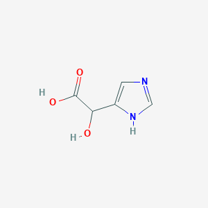 B1149834 2-Hydroxy-2-(1H-imidazol-4-yl)acetic acid CAS No. 161193-76-6