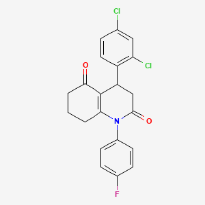 4-(2,4-dichlorophenyl)-1-(4-fluorophenyl)-4,6,7,8-tetrahydroquinoline-2,5(1H,3H)-dione