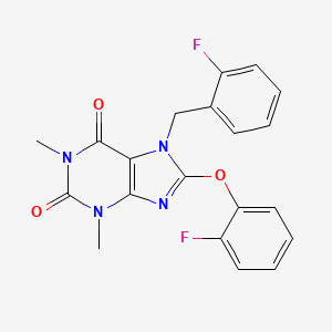 7-(2-fluorobenzyl)-8-(2-fluorophenoxy)-1,3-dimethyl-3,7-dihydro-1H-purine-2,6-dione