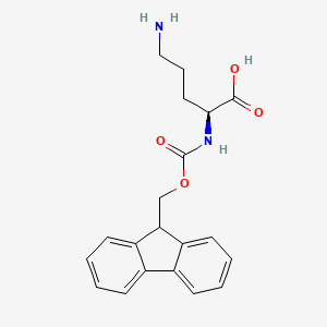 molecular formula C20H22N2O4 B1149835 (2S)-5-氨基-2-(9H-芴-9-基甲氧羰基氨基)戊酸 CAS No. 158599-00-9