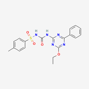 N-[(4-ethoxy-6-phenyl-1,3,5-triazin-2-yl)carbamoyl]-4-methylbenzenesulfonamide