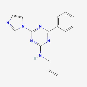 N-allyl-4-(1H-imidazol-1-yl)-6-phenyl-1,3,5-triazin-2-amine