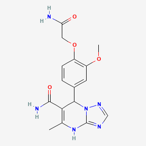 7-[4-(2-Amino-2-oxoethoxy)-3-methoxyphenyl]-5-methyl-4,7-dihydro[1,2,4]triazolo[1,5-a]pyrimidine-6-carboxamide