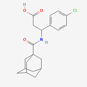 3-[(1-Adamantylcarbonyl)amino]-3-(4-chlorophenyl)propanoic acid