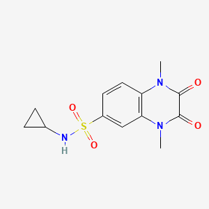 N-cyclopropyl-1,4-dimethyl-2,3-dioxo-1,2,3,4-tetrahydroquinoxaline-6-sulfonamide