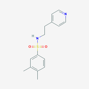 3,4-dimethyl-N-(2-pyridin-4-ylethyl)benzenesulfonamide