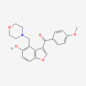 [5-Hydroxy-4-(morpholin-4-ylmethyl)-1-benzofuran-3-yl]-(4-methoxyphenyl)methanone