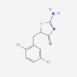 molecular formula C10H8Cl2N2OSe B11498634 5-(2,5-Dichlorobenzyl)-2-imino-1,3-selenazolidin-4-one 