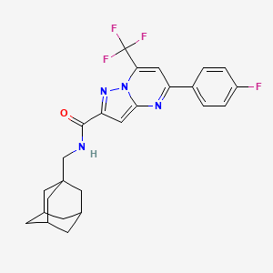 N-[(Adamantan-1-YL)methyl]-5-(4-fluorophenyl)-7-(trifluoromethyl)pyrazolo[1,5-A]pyrimidine-2-carboxamide