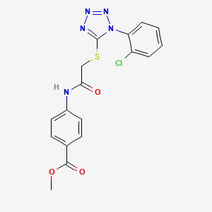 methyl 4-[({[1-(2-chlorophenyl)-1H-tetrazol-5-yl]sulfanyl}acetyl)amino]benzoate