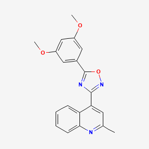 4-[5-(3,5-Dimethoxyphenyl)-1,2,4-oxadiazol-3-yl]-2-methylquinoline